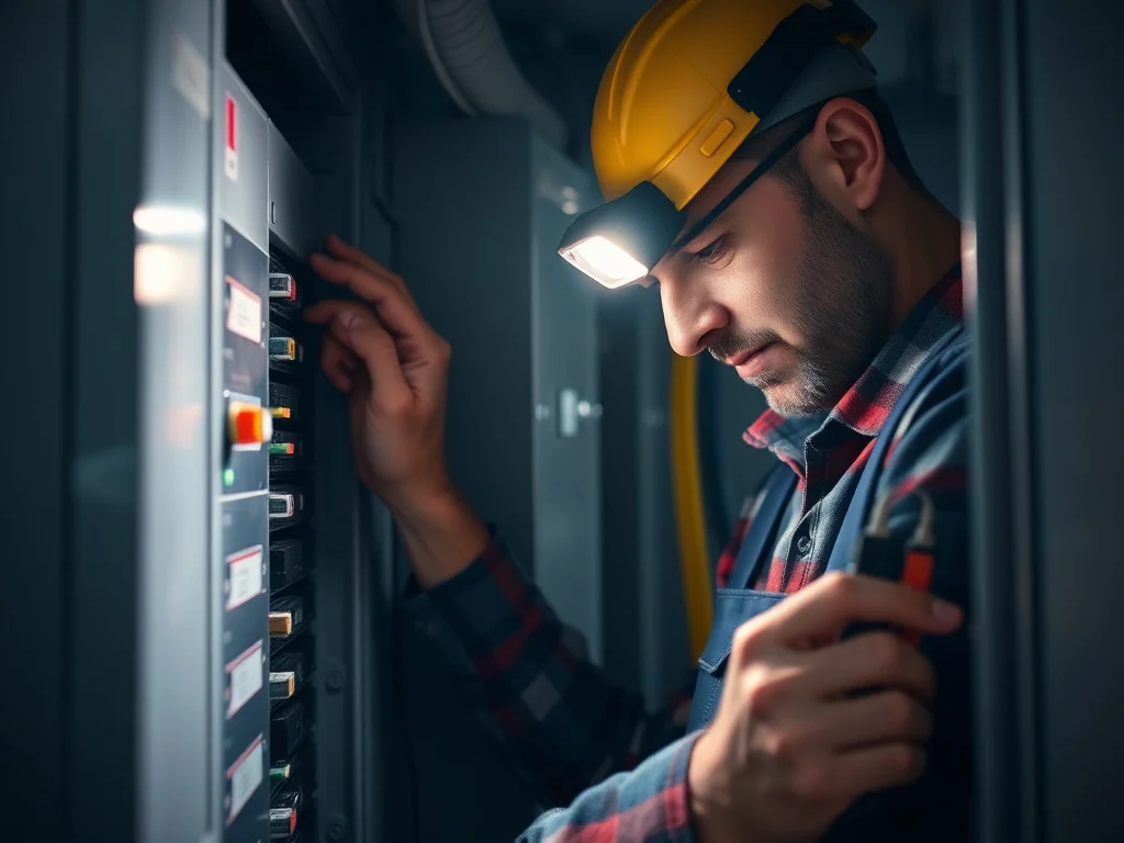 Electrical Contractors on a job site