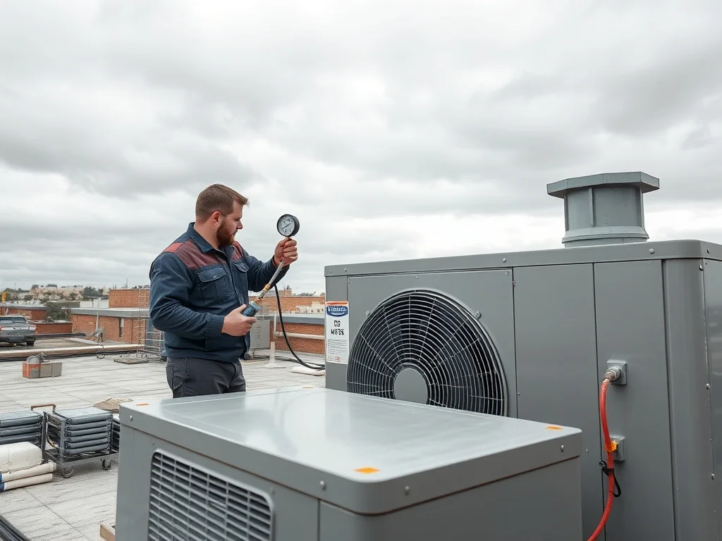 HVAC Contractors on a job site